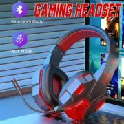 Wireless Bluetooth Pro Gaming Headset W/Mic For Gamer Headphones Microphone