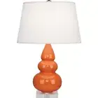 Robert Abbey Small Triple Gourd 1 Light Accent Lamp, Pumpkin/Lucite Base - A282X