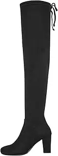 [Generic] Knee High Shoes Boots Vintage Thigh Bandage Women for Women Women's Knee High High Boots Shoes Boots for Women Black Boots Women's Boots Wide Calf Over The Knee Boots for Women Size 11