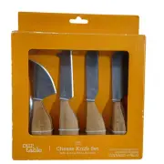 Bed Bath Beyond Our Cheese Knives Everett 4pc.Set W/ Acacia Wood Handles