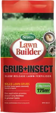 Scotts Lawn Builder - Grub and Insect Slow Release Lawn Fertiliser 2.5Kg - Su...