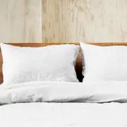 Doux Quilt Cover Set - King, 100% Linen