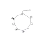 Bevilles Charm Bracelet Sterling Silver 16cm