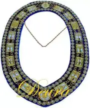 Masonic Collar DELUXE Cryptic Mason Royal & Select PURPLE Backing DMR-800GPWRS