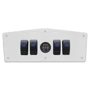 YAMAHA YXZ 1000 CNC MACHINED WHITE DASH PANEL PLATE UPGRADE + 4 SWITCHES + USB