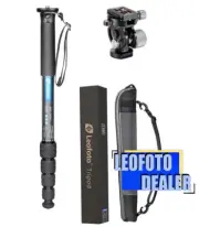 Leofoto MP-365C+VH-10S CF Monopod with VH-10S Two Way Tilt Head