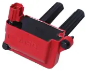 MSD-8255 MSD Ignition Coil, Blaster, Coil Pack Style, Square, Red, For Chrysler,