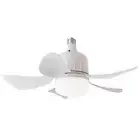 Socket Fan Light E27 Base 17.7 Inch LED Mini Ceiling Fan Small Ceiling Fan Light