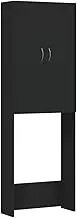 vidaXL Washing Machine Cabinet Bathroom Washroom Toilet Laundry Room Cabinet Cupboard Shelf Rack Storage Organiser Home Furniture Black