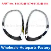L&R Headlight Cover Bezels Ring Trim Chrome For Mini Cooper Countryman F60 17-21 (for: Mini)