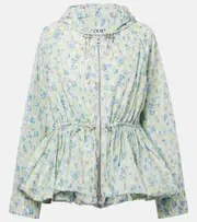 [Loewe] Loewe Floral peplum jacket UK 12 blue