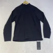 Lululemon Men’s Windproof Golf Pullover Quarter-Zip Jacket Black Size Medium NWT