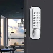 Keyless Mechanical Door Lock with Keypad Code Password Push Button Knob