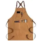Apron for Men Canvas Arpons with Pockets- Back Kitchen Apron for2911