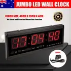 Digital Large Big Jumbo LED Wall Desk Clock with Calendar Temperature Day Week