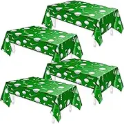 Patelai Golf Tablecloth Golf Party Decorations Sport Themed Party Supplies Rectangle Plastic Disposable Table Cover Ball Decorations for Birthday Picnic Sport Events, 86 x 51 Inch(4 Piece)