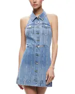 Alice and Olivia Kendall Denim Mini Dress