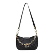 Women Lattice Pattern Handbags Lady PU Leather Chain Daily Shoulder Totes Bags Youth Ladies Simple Versatile Bag