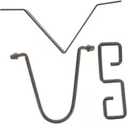 Rain Chain Gutter Adapter Set V-Shape Installation Hooks for Downspout Outlet Metal Drainer Hooks