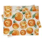 Spring Summer Orange Placemats Set of 4, Fresh Fruits Dining Place Mats Table