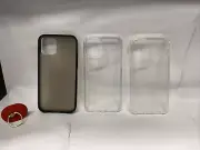 3 Pack - iPhone 12/12 Pro Case Bundle, Black And Clear Cases