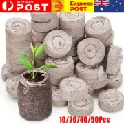 10-50Pcs Jiffy Peat Pellets Seedling Soil Block Starting Transplanting Plug Seed
