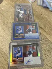 EMMET SHEEHAN 2024 Panini Select Baseball Diamond Action Signatures Prizm LOT 3