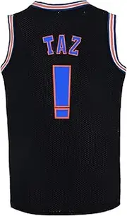 [BOROLIN] Youth Basketball Jerseys TAZ #! Movie 90s Space Jersey for Kids Sports Shirts