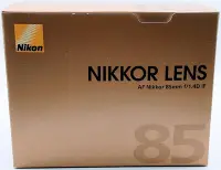 在飛比找Yahoo!奇摩拍賣優惠-【全新 完整盒裝】 Nikon AF 85mm F1.4D 