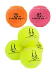 Mini Tennis Ball Dog Toys 4 Pack Small Breed Puppy Fetch Play 2" Choose Color