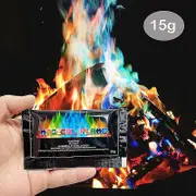 10pcs Magical Flames Fire Color Changing Packets For Fire Pit, Campfires, Outdoor Fireplaces, Magic Fire Colourful Fire Powder 10pcs 15g
