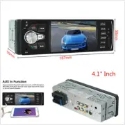 1 DIN 4.1" Car Stereo Radio Audio MP5 Player Bluetooth MP3 FM AUX USB w/ Remote (for: Fiat)