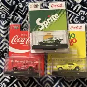 M2 Machines 1969 Sprite Challenge Ford Mustang & Camaro Funny Car Chase Lot Of 3