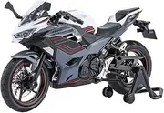 Metal Model Motorcycle 1:12 for Kawasaki Ninja 400 Miniature Alloy Motorbike Diecast Street Race Motorcycle Model Hobby Toys Gifts Vehicle(Gray)