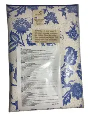WENKO Wenselaar GERMANY Titanium Ironing Blanket 100x65cm Blue Floral Cotton NEW