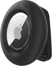 Belkin AirTag Case with Clip, Secure Holder Protective Cover Key Chain, Key Ring for Air Tag with Scratch Resistance Accessory - Black