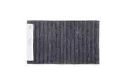 Algodon Lawson Plush Bath Mat Collection - Ebony - Bath Runner