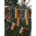 彩虹旗 六色旗  彩虹 5公尺 串旗 同性同志多元成家 GAY 同志遊行 同志酒吧 同志派對 婚姻平權