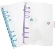 SEWACC 2pcs Binder Coat Notebook Cover Snap Fastener for Student Planner Binder