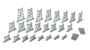 BACHMANN #42523 HO SCALE 26 PIECE TRESTLE SET NEW IN SEALED PACKAGE