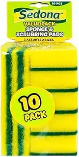 Sedona 2-In-1 Sponge and Scrubbing Pads 10-Piece