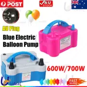 Electric Balloon Pump Ballon Inflator 700W Power 2 Nozzles Portable Christmas