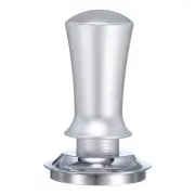 58mm Espresso Tamper for Espresso Machine (Threaded Base, Silver Tone)