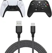 Charging Cable for Xbox Series X/Series S Controller, Long Fast Charging USB Type C Charger Cord Campatible with Sony PS5 Dual Sense Controllers, Switch Lite/Switch- 16.4ft