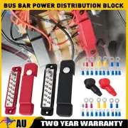 2X Positive Negative Bus Bar Battery Distribution Power Block 12 Post Terminal