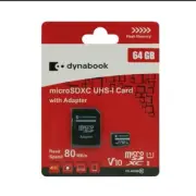 Dynabook Micro SD Card With SD Adapter 64GB