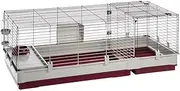 Ferplast Krolik Extra-Large Rabbit Cage w/Wire Extenstion | Rabbit Cage Includes All Accessories & Measures 55.9L x 23.62W x 19.68H & Includes All Accessories | 1-Year Manufacturer's Warranty