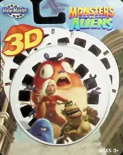 DREAMWORKS MONSTERS VS ALIENS 2009 3d View-Master 3 Reel Packet SEALED