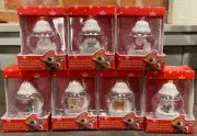 RARE! COMPLETE SET! NOS Rudolph The Red-Nosed Reindeer Waterball Ornament Set