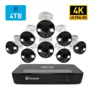 Swann 8 Camera 8 Channel 4K Ultra with 4TB HD NVR Home Security System -